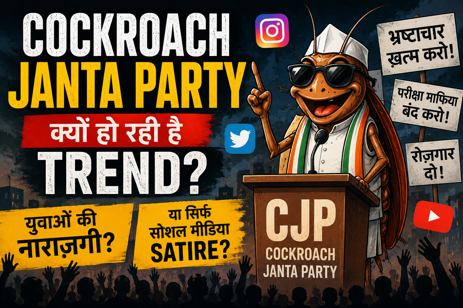 Cockroach Janta Party satire or protest